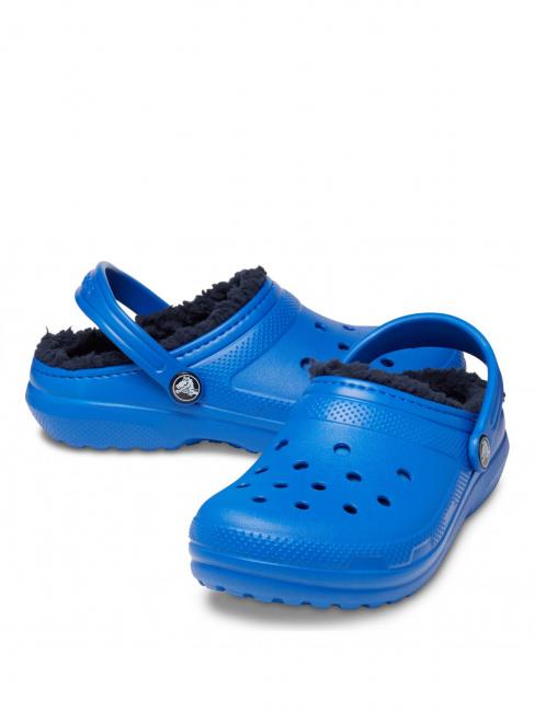 CLASSIC LINED CLOG TODDLER Gepolsterter Sabot blaue Schraube - Kinderschuhe