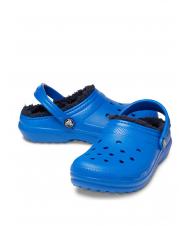 CROCS CLASSIC LINED CLOG TODDLER Gepolsterter Sabot blaue Schraube - Kinderschuhe - 4