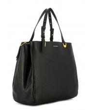 COCCINELLE LEA Schultertasche aus strukturiertem Leder Schwarz - Damentaschen - 2
