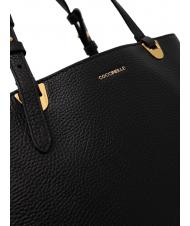 COCCINELLE LEA Schultertasche aus strukturiertem Leder Schwarz - Damentaschen - 5
