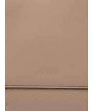 FURLA GILDA Einkaufstasche aus Roma- und St eracle-Kalbsleder grau + salbei c - Damentaschen - 5