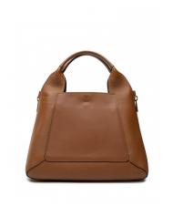 FURLA GILDA Einkaufstasche aus Roma- und St eracle-Kalbsleder cognac / schwarz - Damentaschen - 5