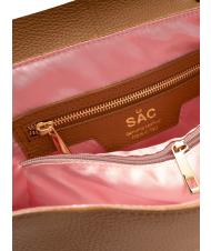 LESAC Tasche IN Haut NAPPATA Mit abnehmbarem Schulterriemen nat&uuml;rlich - Damentaschen - 5