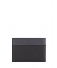 PIQUADRO URBAN Geldbörse mit Überschlag, aus Leder schwarz grigiongr - Brieftaschen Herren - 4