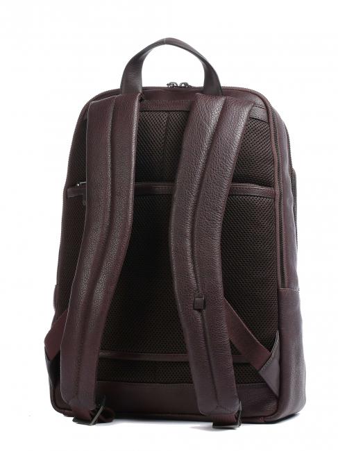 RONNIE Laptop-Rucksack 14 ", aus Leder BRAUN - PC-Rucksäcke