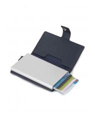 PIQUADRO MODUS RESTYLG Kreditkartenetui aus Leder Blau - Brieftaschen Herren - 2