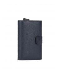 PIQUADRO MODUS RESTYLG Kreditkartenetui aus Leder Blau - Brieftaschen Herren - 4