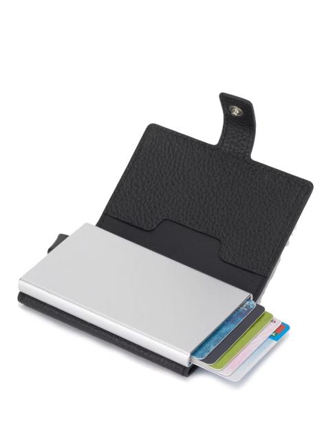 MODUS RESTYLG Kreditkartenetui aus Leder Schwarz - Brieftaschen Herren