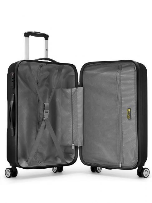 FLIGHT 3er-Set Handgep&auml;ck-Trolleys, mittel, gro&szlig; Schwarz - Trolleyset