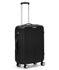 R RONCATO FLIGHT 3er-Set Handgep&auml;ck-Trolleys, mittel, gro&szlig; Schwarz - Trolleyset - 4