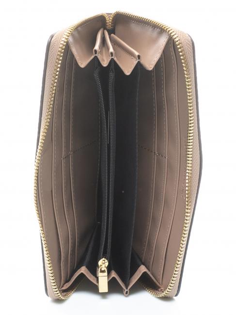 EBA Brieftasche mit Rei&szlig;verschluss Taupe - Brieftaschen Damen
