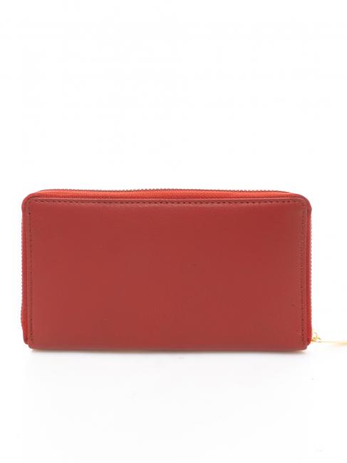 Geldb&ouml;rse Gro&szlig;artig zip around in Haut  rot - Brieftaschen Damen