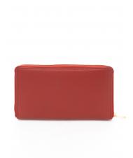 ROCCOBAROCCO Geldb&ouml;rse Gro&szlig;artig zip around in Haut  rot - Brieftaschen Damen - 3