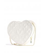 LOVE MOSCHINO Tasche a cuore  mit Schultergurt catena  Wei&szlig; - Damentaschen - 2