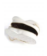 LOVE MOSCHINO Tasche a cuore  mit Schultergurt catena  Wei&szlig; - Damentaschen - 4