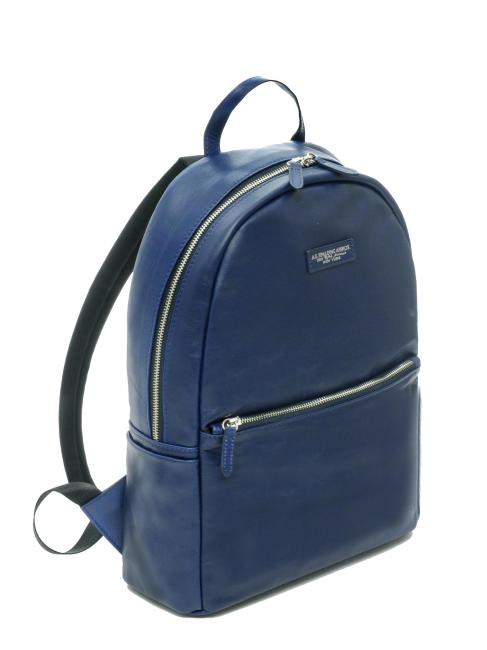 SOFT TECH Laptop-Rucksack 14 ", aus Leder blau - PC-Rucks&auml;cke