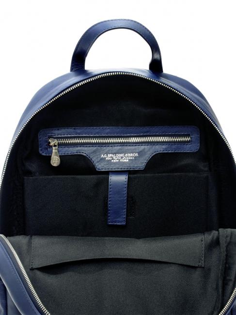 SOFT TECH Laptop-Rucksack 14 ", aus Leder blau - PC-Rucks&auml;cke