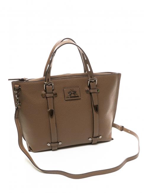ALE Handtasche, mit Schultergurt Taupe - Damentaschen