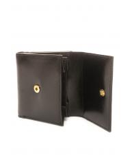 THE BRIDGE LEDA Ledergeldb&ouml;rse Schwarzes Gold - Brieftaschen Damen - 3