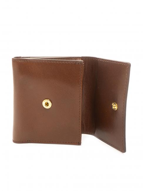 LEDA Ledergeldb&ouml;rse BRAUN - Brieftaschen Damen