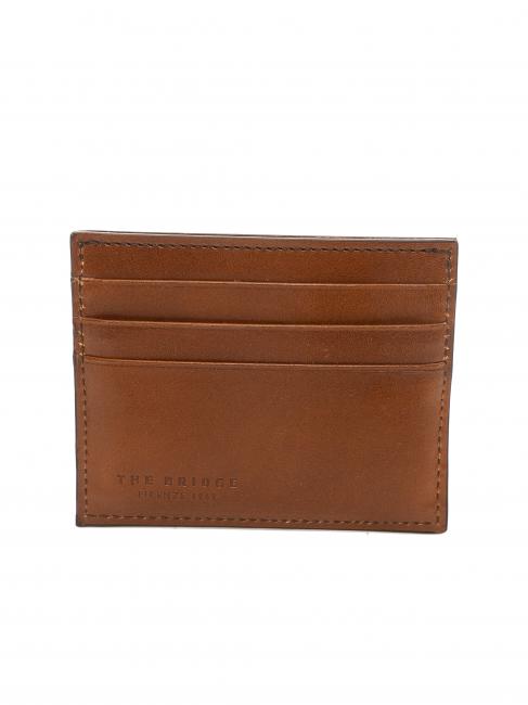 LEDA Kartenetui aus Leder BRAUN - Brieftaschen Damen