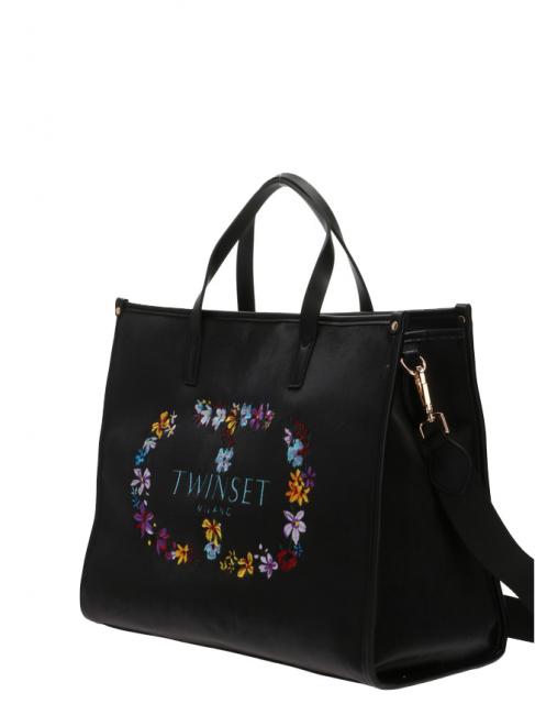 Borsa a mano, con tracolla Blumenmuster ric.oval t-Blume - Damentaschen