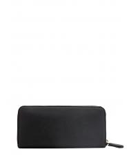 TWINSET Geldb&ouml;rse Zip Around Blumenlogo schwarz / ovale T-Blume - Brieftaschen Damen - 3