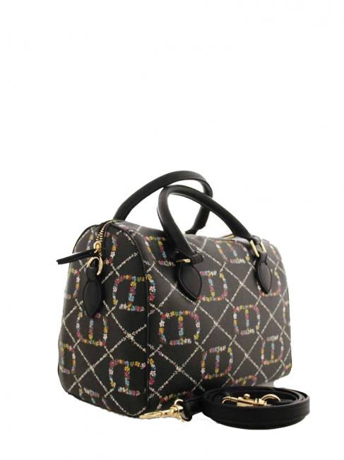 Borsa Bauletto Von Hand, mit Schultergurt dis.oval t Blume / schwarz - Damentaschen