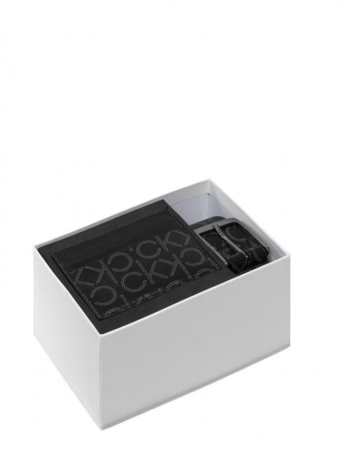 KIT Regalo Kartenhalter + G&uuml;rtel Monogramm-Leinwand - G&uuml;rtel