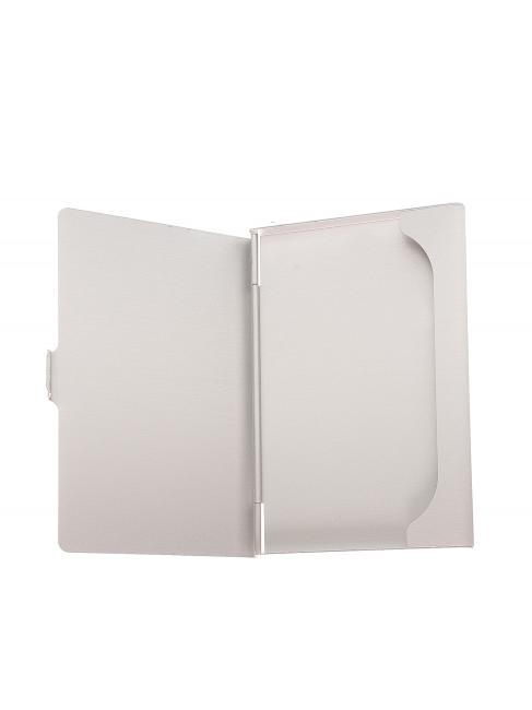 Porta Biglietti da Visita In Leder und Aluminium rot - Brieftaschen Herren