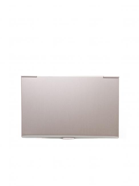 Porta Biglietti da Visita In Leder und Aluminium rot - Brieftaschen Herren
