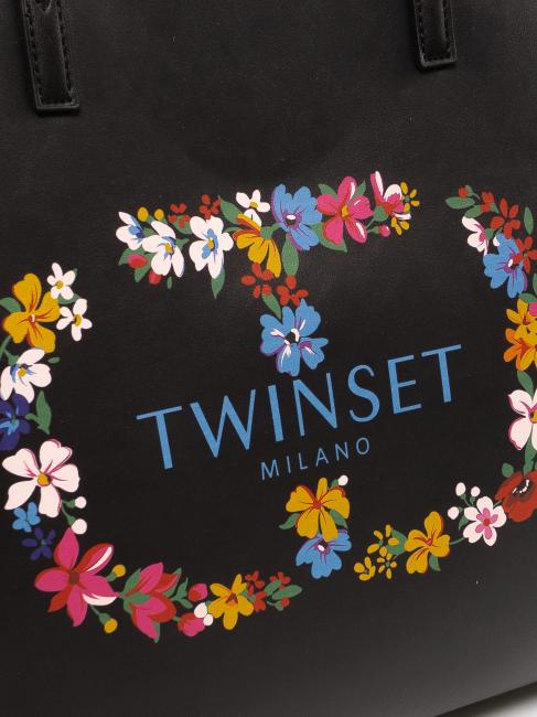 LOGO OVAL T FLOREALE Einkaufstasche schwarz / ovale T-Blume - Damentaschen