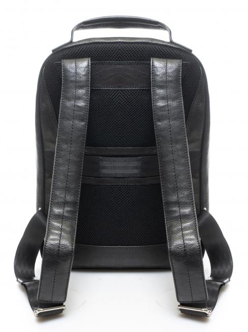 TECH Lederrucksack f&uuml;r 13-Zoll-Laptop Schwarz - PC-Rucks&auml;cke