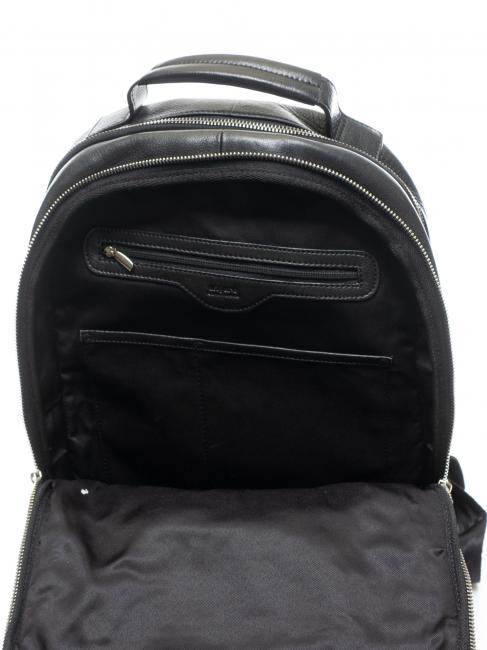 TECH Lederrucksack f&uuml;r 13-Zoll-Laptop Schwarz - PC-Rucks&auml;cke