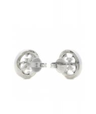 GUESS PAVE 4G LOGO STUDS Ohrringe SILBER - Ohrringe - 3