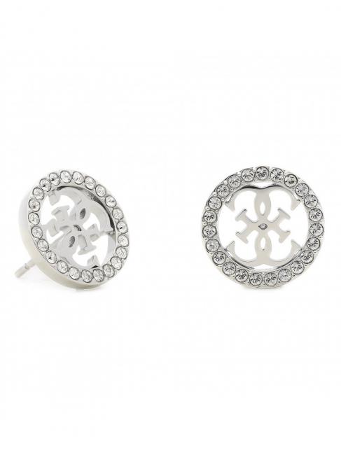 PAVE 4G LOGO STUDS Ohrringe SILBER - Ohrringe