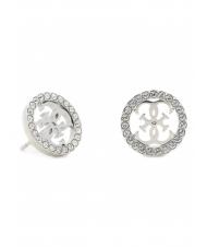 GUESS PAVE 4G LOGO STUDS Ohrringe SILBER - Ohrringe - 4