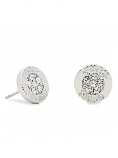 BUTTON LOGO AND CRYSTAL STUDS Ohrringe SILBER - Ohrringe