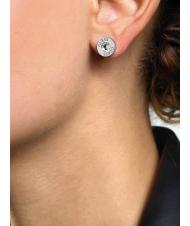 GUESS CLEAR CRYSTAL AND LOGO STUDS Ohrringe SILBER - Ohrringe - 2