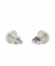 GUESS CLEAR CRYSTAL AND LOGO STUDS Ohrringe SILBER - Ohrringe - 3