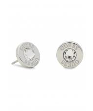 GUESS CLEAR CRYSTAL AND LOGO STUDS Ohrringe SILBER - Ohrringe - 4