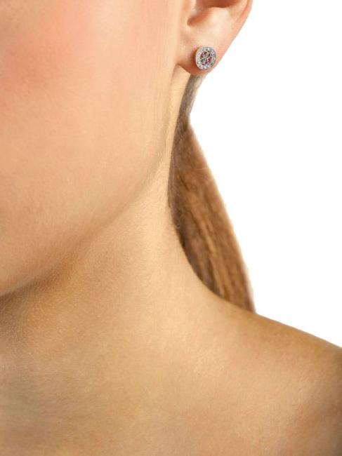 4G LOGO CRYSTAL STUD Ohrringe SILBER - Ohrringe