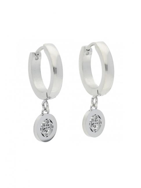 4G CHARM AND CRYSTALS HUGGIES Ohrringe SILBER - Ohrringe