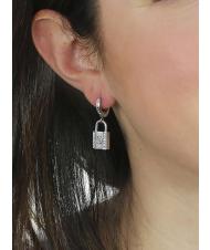 GUESS 4G PADLOCK HUGGIES Ohrringe SILBER - Ohrringe - 2