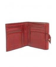 THE BRIDGE LEDA Ledergeldb&ouml;rse Chianti / Bordeaux / Gold - Brieftaschen Damen - 2