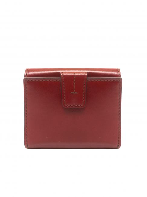 LEDA Ledergeldb&ouml;rse Chianti / Bordeaux / Gold - Brieftaschen Damen