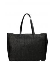 ERMANNO SCERVINO GIOVANNA Straw Einkaufstasche Schwarz - Damentaschen - 2
