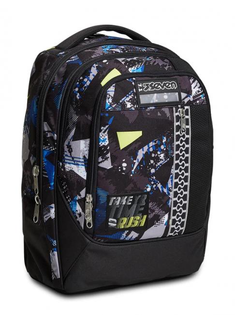 7.1 TYRE Rushover Boy Abnehmbarer Trolley-Rucksack Schwarz - Rucks&auml;cke mit Trolleyfunktion