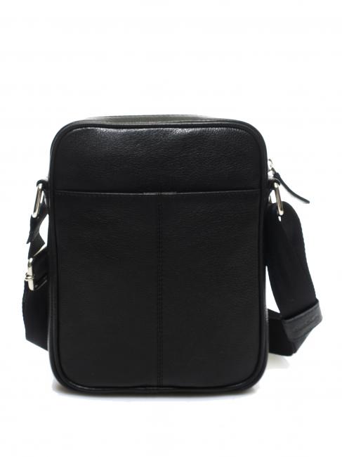 B&uuml;rste in Haut Ledertasche Schwarz - Umh&auml;ngetaschen Herren