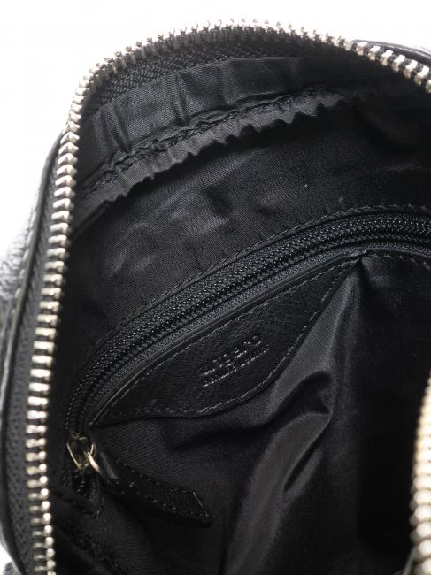 B&uuml;rste in Haut Ledertasche Schwarz - Umh&auml;ngetaschen Herren